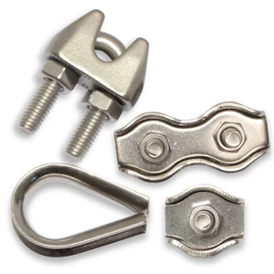 Drahtseilklemme Bügelklemme Seilklemme Duplexklemme Simplexklemme Edelstahl V4A - Bild 1 von 5