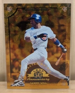 1998 Leaf Fractal GOLD MATRIX #144 Sammy Sosa Cubs RARE PARALLEL /300 - Picture 1 of 2