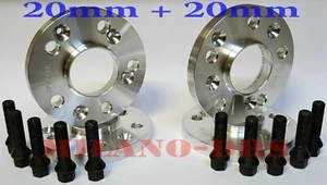 4 DISTANZIALI RUOTA 20+20mm AUDI A6 - S6 - RS6 (C7-C8) 2011> + BULLONI BLACK - Imagen 1 de 1