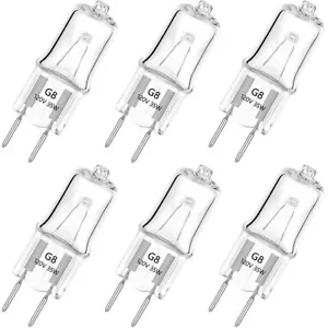 6Pcs G8 Base JCD Type Light Bulbs 120V 35W 35WATT Range Hood & More Replacement - Picture 1 of 9