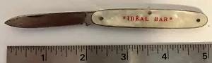 Antique Paris Ideal Bar Advertising Pocket Knife - Picture 1 of 3