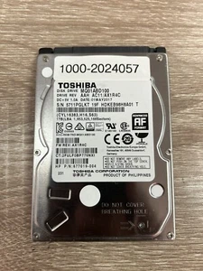TOSHIBA 1TB 2.5" 5400RPM SATA LAPTOP PC HDD HARD DRIVE MQ01ABD100 - Picture 1 of 2
