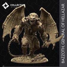 Bazzoth | Giant Demon | 3 Inch Base | 3D Printed Miniature for DnD TTRPG Games