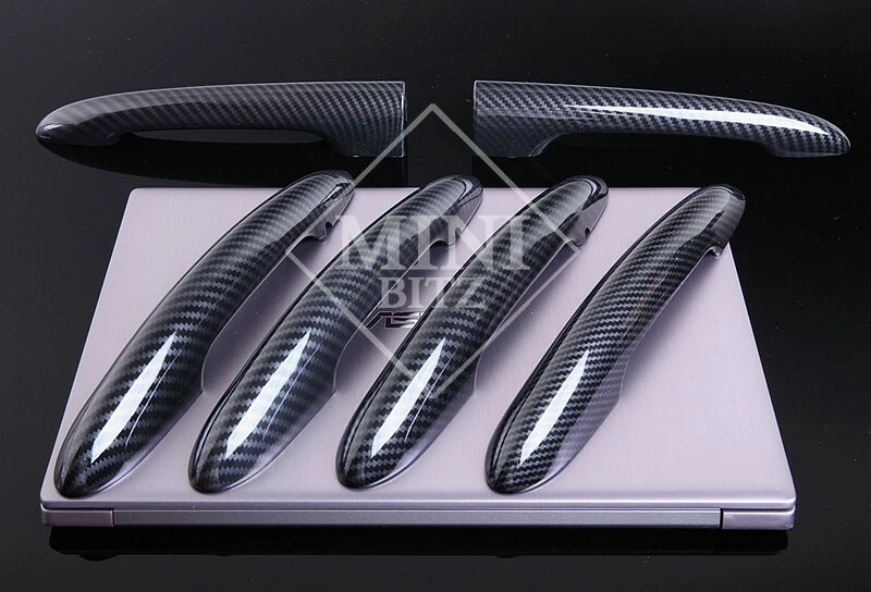 MINI Clubman F54 set completo maniglia porta + porte fienile carbon look Cooper S JCW One - Immagine 1 di 1