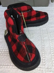 Botines a cuadros sin cordones para niñas Western Chief talla 10 - interior suave - Imagen 1 de 5
