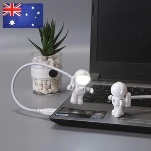 Creative Astronaut LED Night Light USB Spaceman Lamp for Computer Reading - Afbeelding 1 van 8