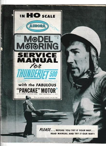 Vintage 1963 Aurora Model Motoring HO Scale Thunderjet 500 Instruction Booklet - Bild 1 von 2