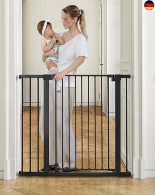 COMOMY Türschutzgitter Extra Hoch, 75-110cm Treppenschutzgitter ohne Bohren,  - Bild 1 von 4