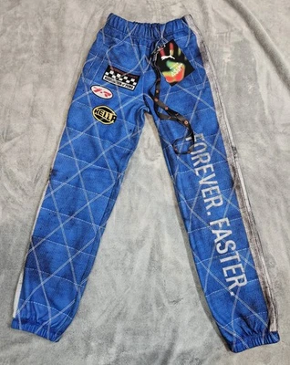 Asap Rocky x Puma 蓝色绗缝裤子男式 XS 码 — 第 1/4 张图片