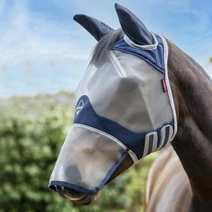 LeMieux Armour Shield Pro Ears and Nose Horse Full Fly Mask - Blue - Picture 1 of 3