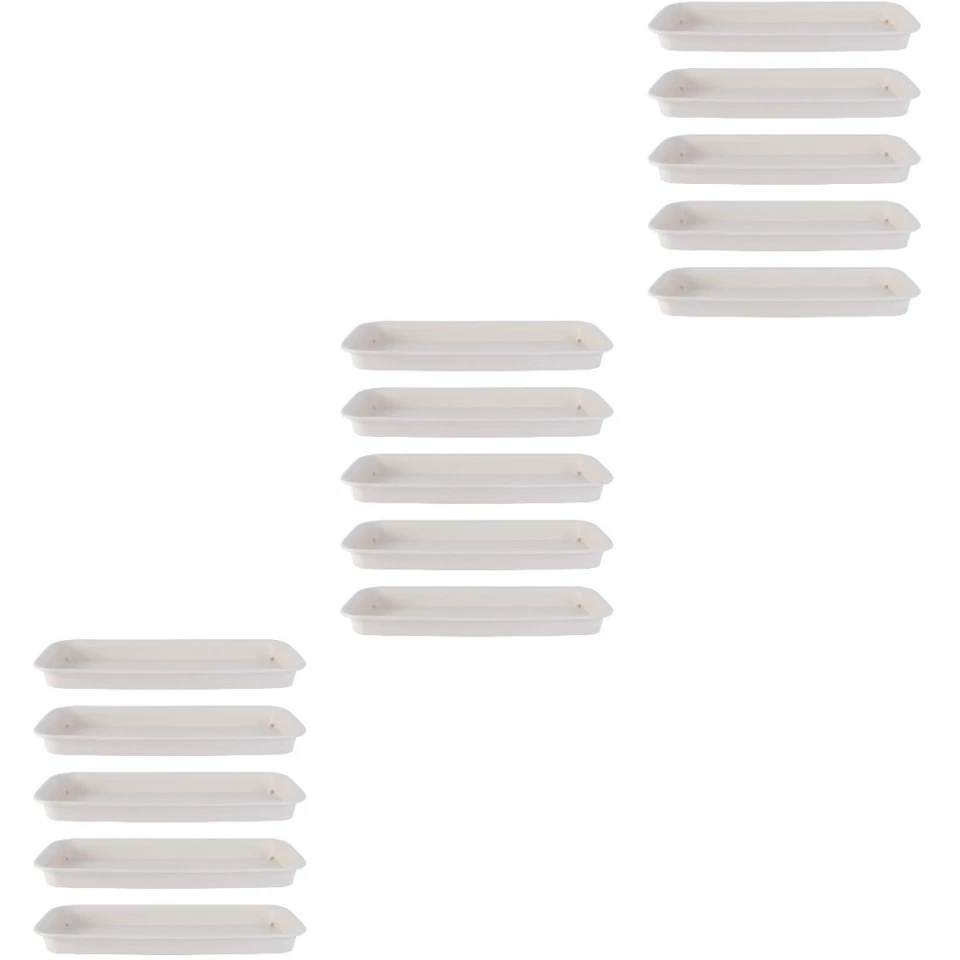  3 Pieces Plant Water Trays Rectangular Planter Self-watering Herb Saucer Drip - Image 1 of 4