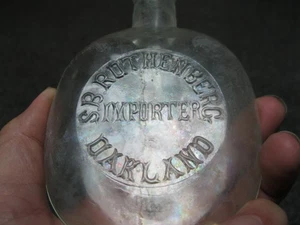 S.B. Rothenberg Importer Oakland CA bottiglia di semi di zucca fiaschetta da 5 1/2" - Foto 1 di 5