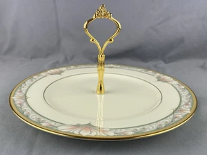 Noritake Piatto da portata rotondo 10,1/2" con motivo manico - Barrymore 9737 Giappone - Foto 1 di 9