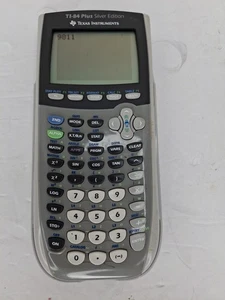 Texas Instruments TI-84 Plus Silver Edition Graphing Calculator & Cover Tested - Picture 1 of 9