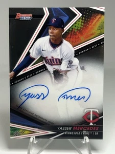 Yasser Mercedes 2022 Bowman's Best of 2022 Autograph B22-YME Auto Twins - Picture 1 of 2