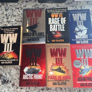Lot of 7 WWIII Paperbacks by Ian Slater ,  Very Good Condition - Imagen 1 de 3