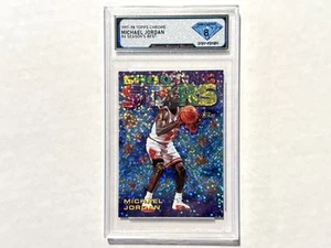 1997 - 98 Topps Michael Jordan Shooting Stars RARE GRADE 8 DSG #6 SEASONS BEST - Picture 1 of 12