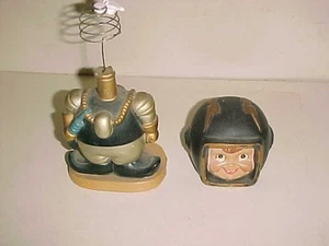 scarce DIVER DAN compo NODDER or BOBBLE HEAD - vntg JAPAN - NO FLAWS - separated - Picture 1 of 12