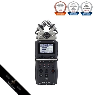 ZOOM H5 Handy Linear PCM Recorder Black with Interchangeable Microphone Capsules - Image 1 of 4