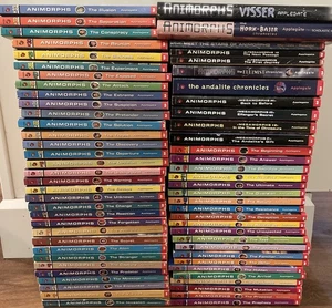 Animorphs Complete Series Lot Set of 65 Books 1-54 + 11 KA Applegate Megamorphs - Imagen 1 de 20