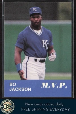 Bo Jackson 1990 M.V.P. Bo Jackson (sin licencia) #6 casi nuevo-como nuevo+ Kansas City Royals Foto 1 de 2