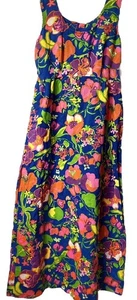 Vintage ~ Para mujer ~ Vestido ~ Talla 18 ~ Principios de 1970 ~ Vintage ~ XL - Imagen 1 de 18