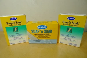 12 Packets Dr Scholl’s Soap n' Soak Fragrant Foot Bath Soothes Softens, NOS - Picture 1 of 2