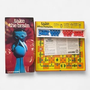 Vintage 1970s Take The Brain Board Game Parker Brothers + Instructions COMPLETE - Picture 1 of 8
