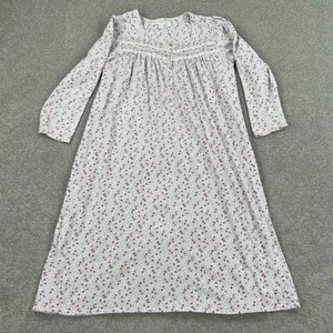 Eileen West Nachthemd Damen klein beige Blumenmuster 100% Baumwolle - Bild 1 von 21