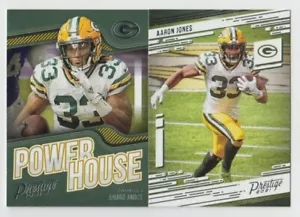 Aaron Jones 2021 PANINI PRESTIGE POWER HOUSE + BASE CARD LOT GREEN BAY PACKERS - Picture 1 of 1
