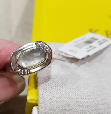 Kendra Scott Anna Signet Ring Silver Sz 6 - Image 1 of 4