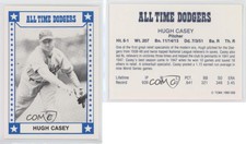1980 TCMA All Time Brooklyn/Los Angeles Dodgers Black Back Hugh Casey #1980-008
