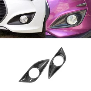 3K Dry Carbon Fiber Front Fog Lamp Light Cover For Hyundai Veloster Turbo 11-17 - Photo 1 sur 8