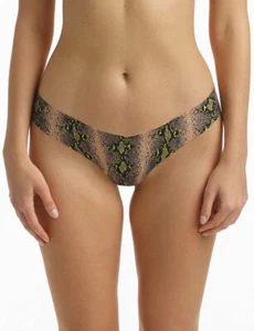 CLEARANCE - Commando Classic Print Thong in Bare Snake - S/M, M/L - Picture 1 of 2