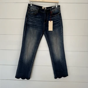 Driftwood Women’s 30 Candace Scalloped Jeans New - Picture 1 of 4