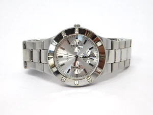 Guess Waterpro Womens Watch U10075L1 Stainless Steel Day Date Silver Ladies 5” - Picture 1 of 12