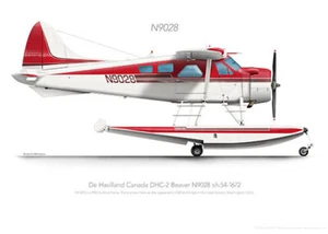 DHC DHC-2 Beaver N9028 USA 2007 print - A3+ Profile Print - Bild 1 von 4
