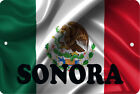 Panneau métal aluminium drapeau mexicain Sonora mexicain Mex 8" x 12"  