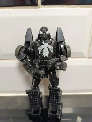 Marvel Transformers Crossovers Black Costume Spider Man Car Figure Symbiote - Image 1 of 2