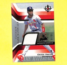 2004 Upper Deck Ultimate Collection Ozzie Smith 86/99 Jersey Card Cardinals HOF