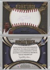 2007 Upper Deck Sweet Shot Spot Signatures Red Stitching /70 Hakim Warrick Auto