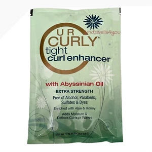 U R CURLY Tight Curl Enhancer Abyssinian Oil Aloe Honey Defines Curls Moisture - Picture 1 of 2