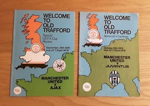 Manchester United 1976/77 Home UEFA Cup Matches select from menu - Picture 1 of 3