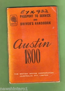 1968 BMC AUSTIN 1800  OWNER GLOVEBOX MANUAL - Picture 1 of 1