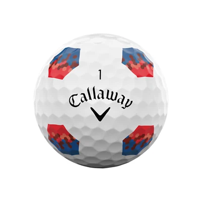 12 bolas de golfe usadas Callaway ChromeSoft Truvis vermelho/azul TruTrack AAA/boa qualidade - Imagem 1 de 4