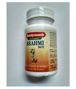 Baidyanath Ayurvedisches Brahmi Bati 80 Tabletten - Gedächtnis & Konzentration - Bild 1 von 3