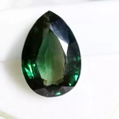 Zafiro pitambari bicolor corte pera VVS piedra preciosa suelta natural certificada 11-13 quilates Foto 1 de 4