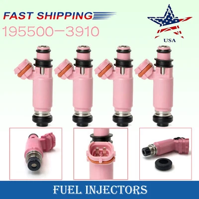 4 inyectores de combustible originales rosas nuevos para Subaru Impreza-WRX 2001-2005 2,0 L 195500-3910 Foto 1 de 4