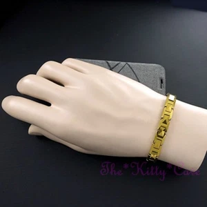 Bio Magnético Tungsteno CTS Reumático Dolor Alivio, 24KGB Oro Pirámides Pulsera - Imagen 1 de 9
