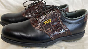 Footjoy Dryjoys Golf Shoes - Men’s 10.5 - Brown w/Soft Spikes EUC